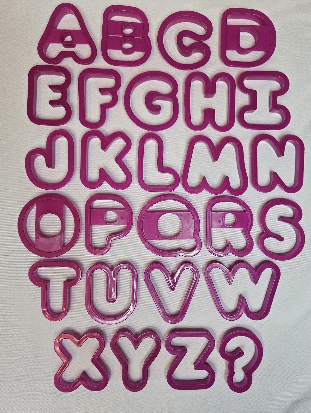 27 Piece Alphabet Cookie Cutter Set NWOT